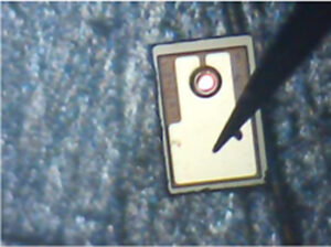 Photo of vcsel chip.